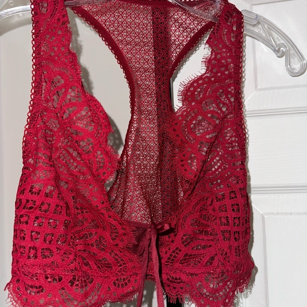 Victoria’s Secret unlined lace up bralette size Med - Picture 5 of 12